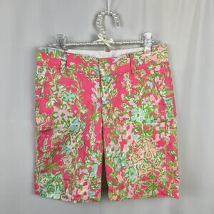 Lilly Pulitzer Pink, Green & Blue Floral Bermuda Shorts